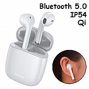 Наушники беспроводные, гарнитура с кейсом Baseus Encok W04 Pro Bluetooth, Белые Київ