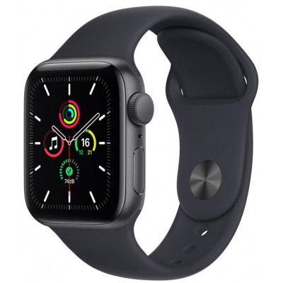 Смарт-часы Apple Watch SE GPS, 40mm Space Grey Aluminium Case with Midnight S (MKQ13UL/A) Киев - изображение 1