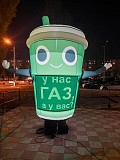 Уличная реклама заправки с подсветкой Киев