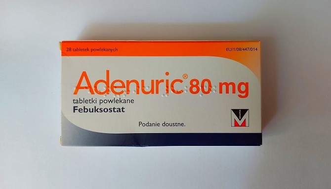 Adenuric Аденурік Аденурик 80 мг на 28 шт від подагри Київ - изображение 1