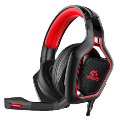 Наушники Marvo HG8960 Pro Red-LED Black/Red (HG8960) Київ - изображение 1