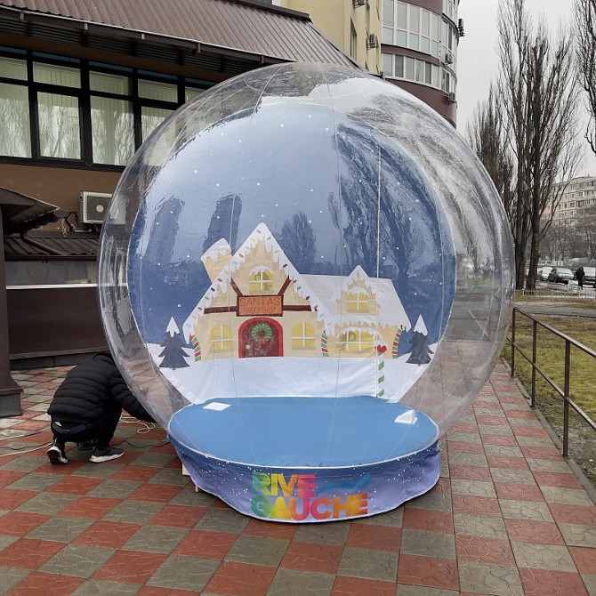 Шоу шар – огромный снежный шар фотозона Київ - изображение 1