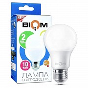 Светодиодная лампа BIOM BT-610 A60 10W E27 6400К матовая (100) Винница