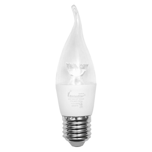 Лампа SIRIUSSTAR LED Т11-СA37 crystal 3300 6W-4000K-E27 Винница - изображение 1