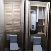 Сантехнический шкаф в туалете Киев