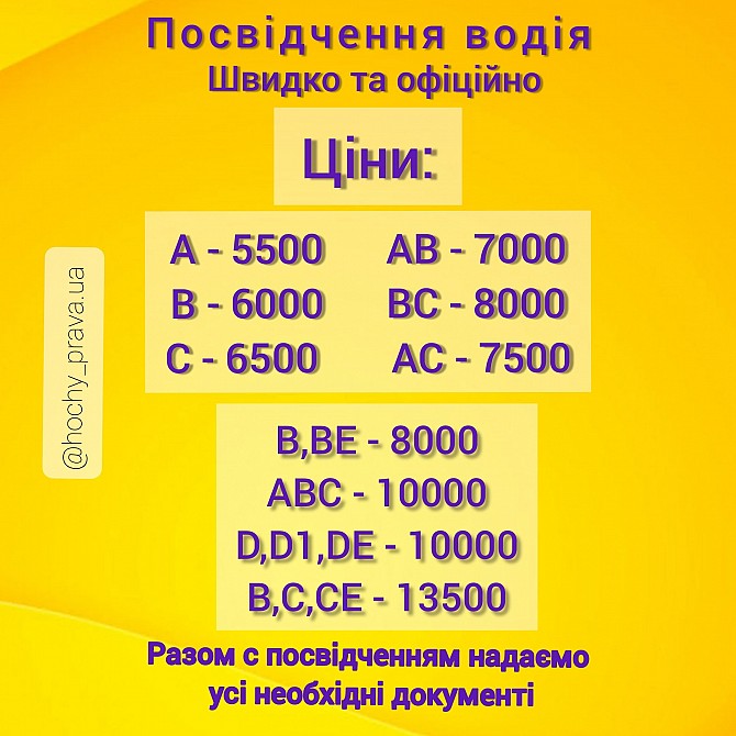 Посвідчення водія, техпаспорт Київ - изображение 1