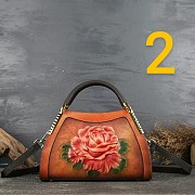 Кожаная сумка ручной работы натуральной кожи с тиснением №2 Киев