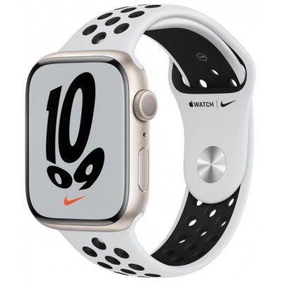 Смарт-часы Apple Watch Series 7 Nike GPS 45mm Starlight Aluminium Case with P (MKNA3UL/A) Киев - изображение 1