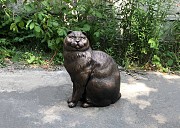 Бронзовый кот памятники братьям меньшим, производство памятников домашним животным Київ