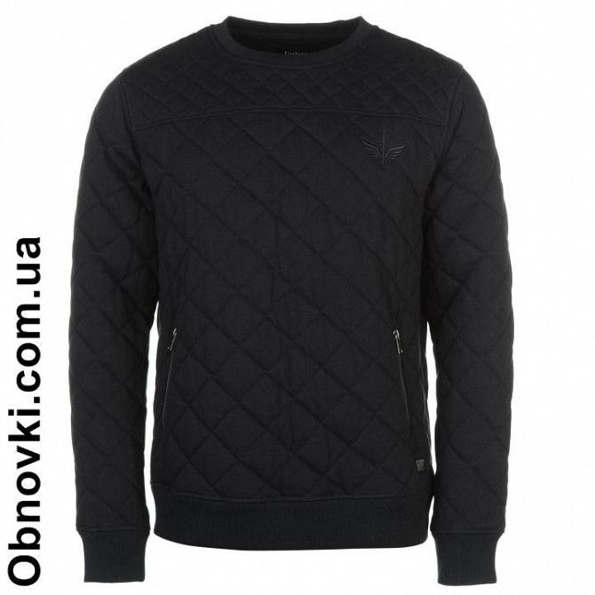 Мужской свитер с круглым вырезом FIRETRAP QUILT SN74 Киев - изображение 1