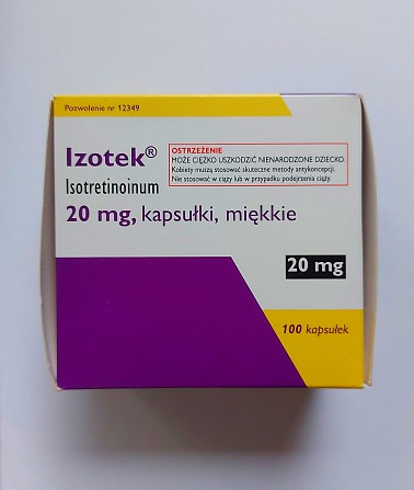 Izotek 20 mg на 100 шт (ізотретиноін) Ізотек Роакутан Акнетин Axotret Роаккутан Київ - изображение 1