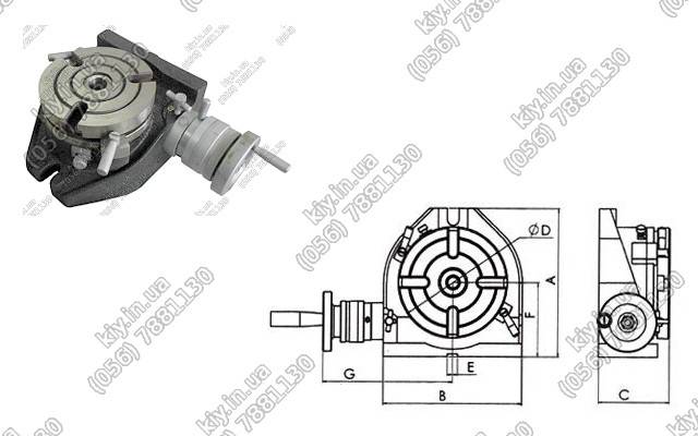 Вертикально-горизонтальный поворотный стол RT-110 Дніпро - изображение 1