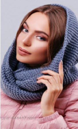 Стильный вязаный снуд. Киев - изображение 1