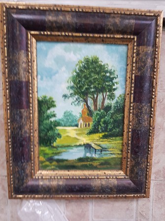 Картина "Часовня у ручья" конец 70х годов Николаев - изображение 1