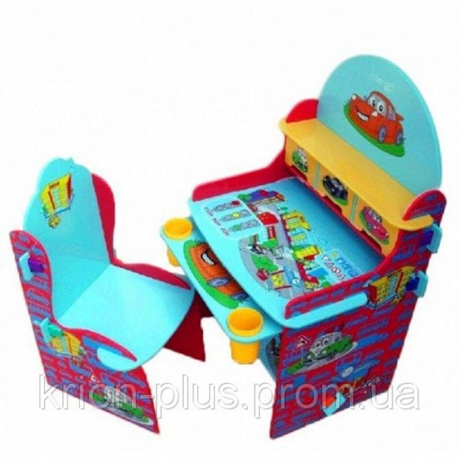 Детская парта и стул "Тачки" ТМ "BestaBaby" Киев - изображение 1