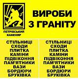 Гранитные памятники, ступени, столешницы,подоконники,бордюры, брусчатк Киев