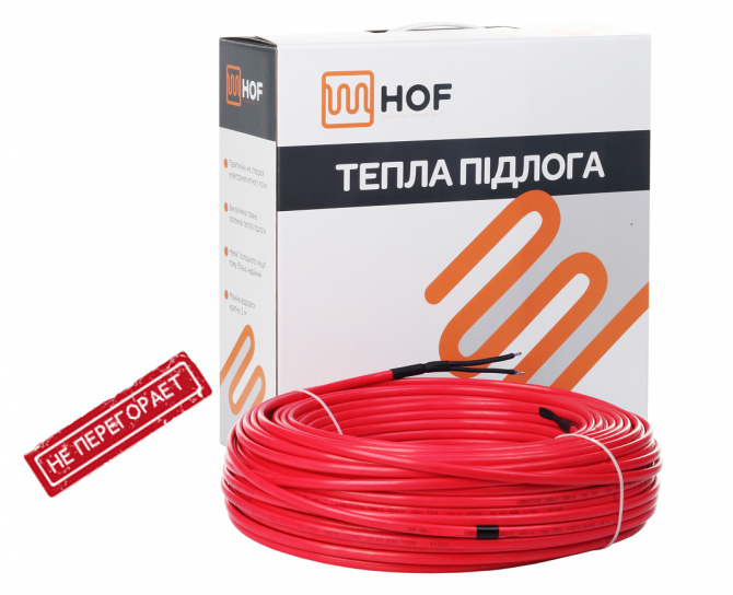 Неперегораемый кабельный теплый пол HOF Київ - изображение 1