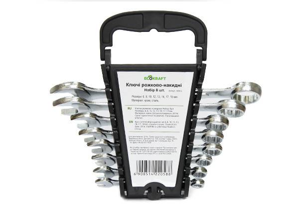 Ключи рожково - накидные 8шт EcoKraft (AKN12) Киев - изображение 1