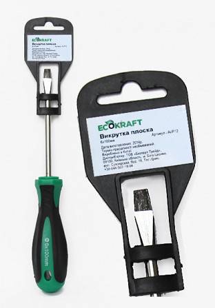 Отвертка плоская (сталь) EcoKraft (АVP12) Киев - изображение 1