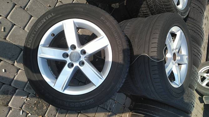 Комплект ориг. дисков Audi 5x112R16 с шинами 225/55R16 Черновцы - изображение 1