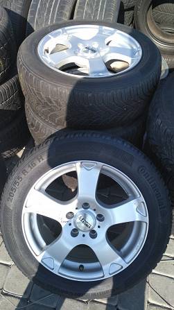 Диски VW, Audi, Mercedes,Skoda 5x112 R16 с шинами 225/55R16 Черновцы - изображение 1