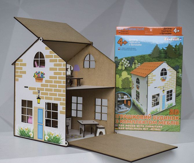 Деревянный игрушечный домик Днепр - изображение 1