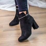 Ботильоны женские Fashion Remira 3277 38 размер 24,5 см Черный Киев