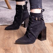 Ботильоны женские Fashion Stooker 2406 38 размер 24,5 см Черный Киев