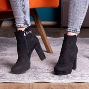 Ботильоны женские Fashion Toffi 2164 40 размер 25 см Черный Киев