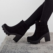 Ботинки женские Fashion Caji 2641 40 размер 25,5 см Черный Киев