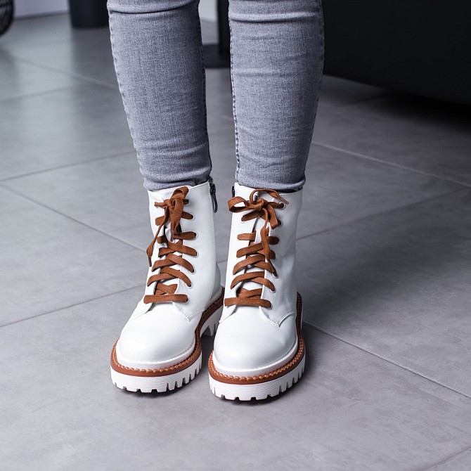 Ботинки женские Fashion Chrisley 3467 40 размер 25,5 см Белый Киев - изображение 1