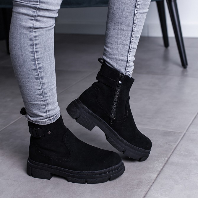 Ботинки женские Fashion Gunpowder 3455 39 размер 25 см Черный Киев - изображение 1