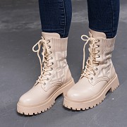 Ботинки женские Fashion Horseshoe 3367 38 размер 24,5 см Бежевый Киев
