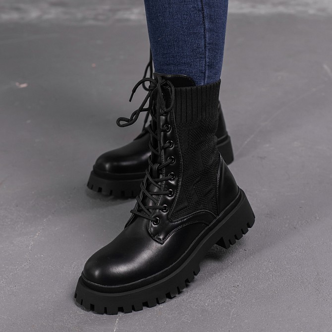 Ботинки женские Fashion Horseshoe 3368 39 размер 25 см Черный Киев - изображение 1