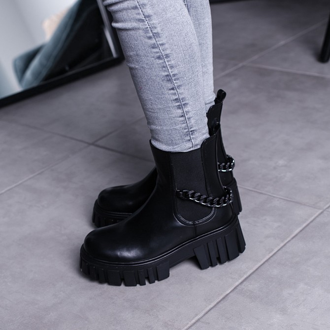 Ботинки женские Fashion Leith 3463 39 размер 25 см Черный Киев - изображение 1