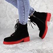 Ботинки женские Fashion Patchy 2140 38 размер 24,5 см Черный Киев