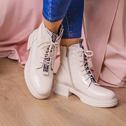 Ботинки женские Fashion Patchy 2163 40 размер 25,5 см Бежевый Киев