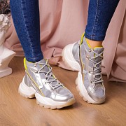 Ботинки женские Fashion Rowan 2395 36 размер 23,5 см Серебро Киев