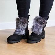 Ботинки женские зимние Fashion Beast 2334 37 размер 24 см Черный Киев