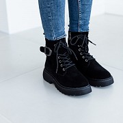 Ботинки женские зимние Fashion Bullseye 3333 38 размер 24,5 см Черный Киев