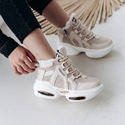 Ботинки женские зимние Fashion Charlie 3311 37 размер 23 см Бежевый Киев