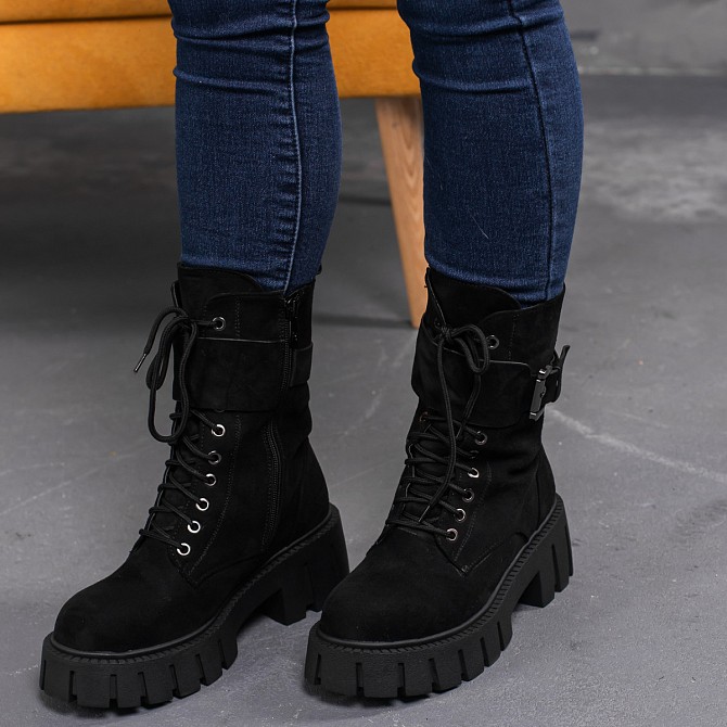 Ботинки женские зимние Fashion Franklin 3372 38 размер 24,5 см Черный Киев - изображение 1