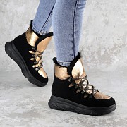 Ботинки женские зимние Fashion Taddle 2219 38 размер 24 см Черный Киев
