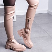 Ботфорты женские Fashion Alex 3475 38 размер 24,5 см Бежевый Киев
