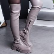 Ботфорты женские Fashion Alex 3476 40 размер 25,5 см Серый Киев