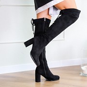 Ботфорты женские Fashion Kawii 2284 39 размер 25 см Черный Киев