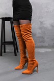 Ботфорты женские Fashion Wasp 3363 36 размер 23,5 см Горчичный Киев