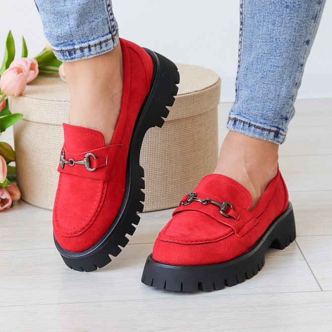 Броги женские Fashion Athena 3137 40 размер 25,5 см Красный Киев - изображение 1