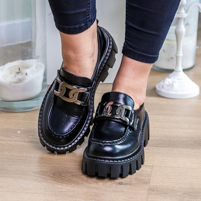 Броги женские Fashion Nadine 3285 39 размер 25 см Черный Киев - изображение 1