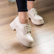 Броги женские Fashion Velvet 3262 41 размер 26 см Бежевый Киев
